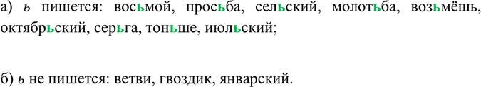 Изображение Объясните, в каких случаях ь пишется на конце существительных после шипящих.1. Ремесло не коромысло: плеч(?) не оттянет.2. У ленивого и крыша течёт, и печ(?) не...